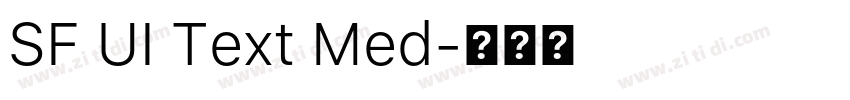 SF UI Text Med字体转换